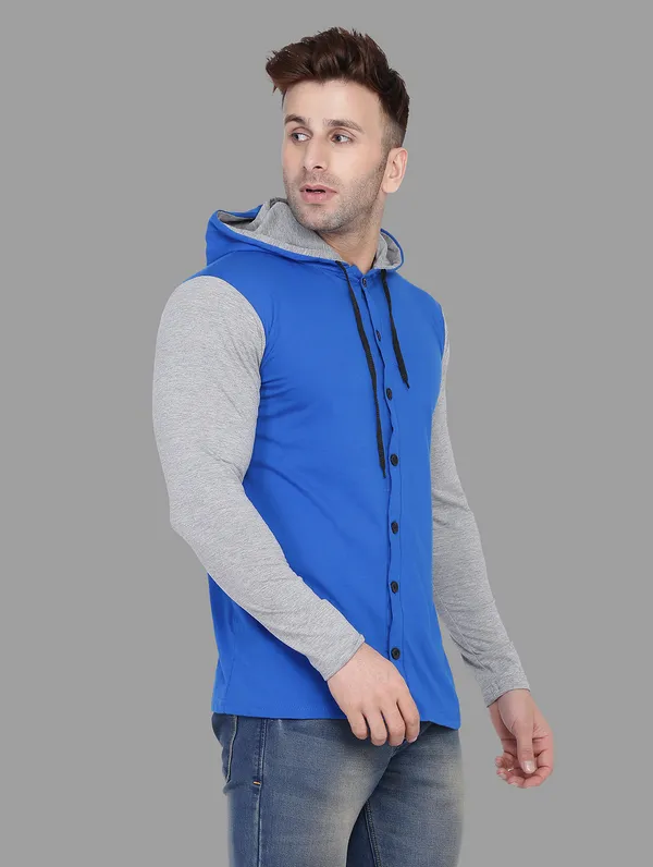 Blue_&_Silver_Cotton_Blend_Hooded_Neck_Full_Sleeve_T_Shirt_For_Men