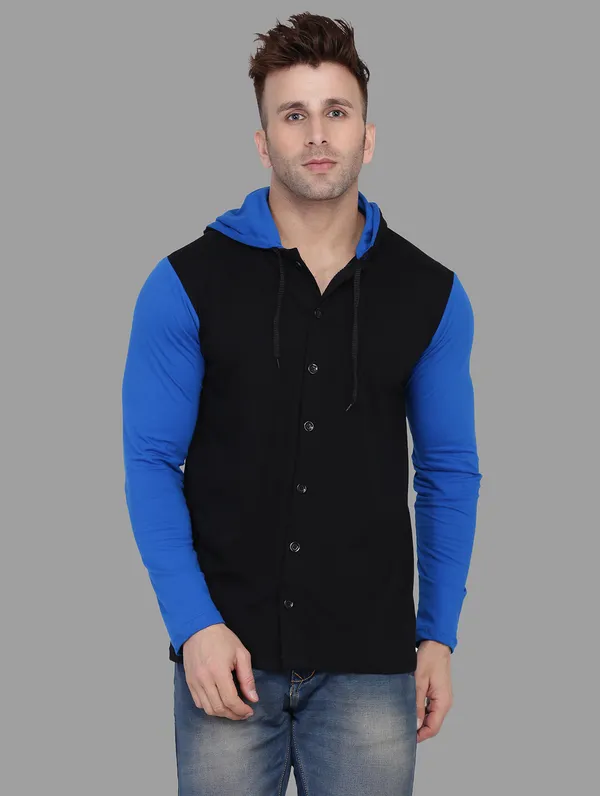 Black_&_Blue_Cotton_Blend_Hooded_Neck_Full_Sleeve_T_Shirt_For_Men