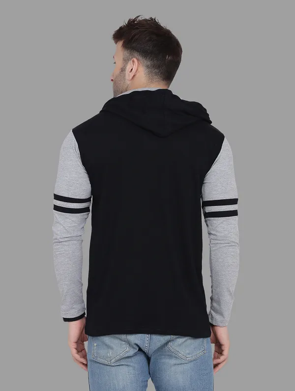 Black_&_Silver_Cotton_Blend_Hooded_Neck_Full_Sleeve_T_Shirt_For_Men