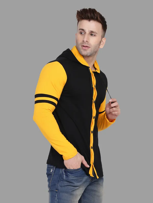 Black_&_Yellow_Cotton_Blend_Hooded_Neck_Full_Sleeve_T_Shirt_For_Men