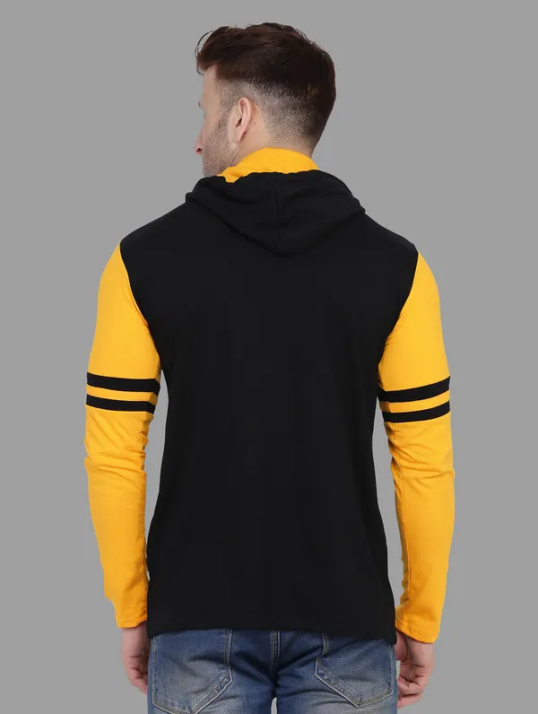 Black_&_Yellow_Cotton_Blend_Hooded_Neck_Full_Sleeve_T_Shirt_For_Men
