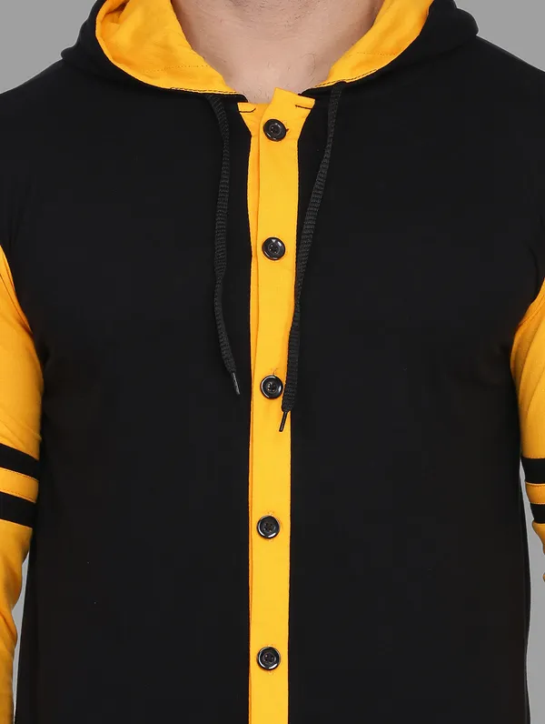 Black_&_Yellow_Cotton_Blend_Hooded_Neck_Full_Sleeve_T_Shirt_For_Men