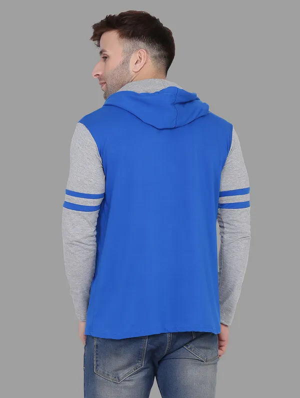 Blue_&_Silver_Cotton_Blend_Hooded_Neck_Full_Sleeve_T_Shirt_For_Men