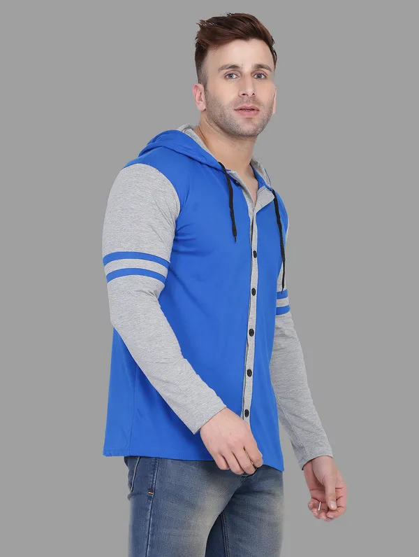 Blue_&_Silver_Cotton_Blend_Hooded_Neck_Full_Sleeve_T_Shirt_For_Men