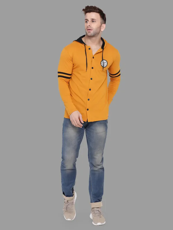 Mustard_Cotton_Blend_Hooded_Neck_Full_Sleeve_T_Shirt_For_Men