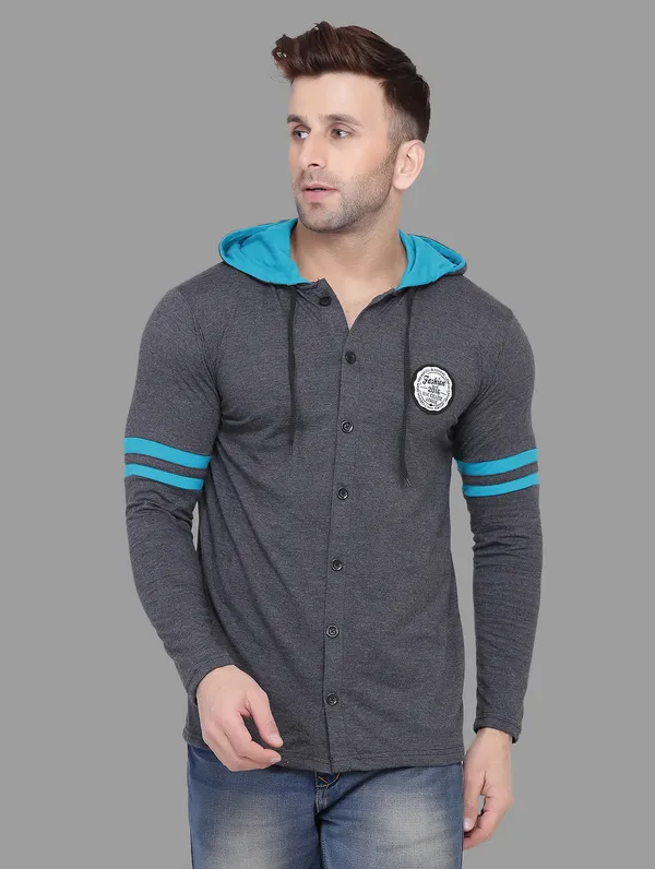 Grey_Cotton_Blend_Hooded_Neck_Full_Sleeve_T_Shirt_For_Men