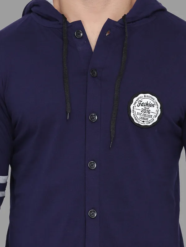 Dark_Blue_Cotton_Blend_Hooded_Neck_Full_Sleeve_T_Shirt_For_Men