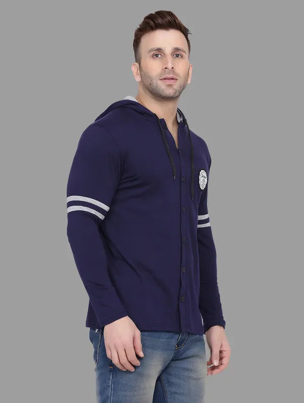 Dark_Blue_Cotton_Blend_Hooded_Neck_Full_Sleeve_T_Shirt_For_Men
