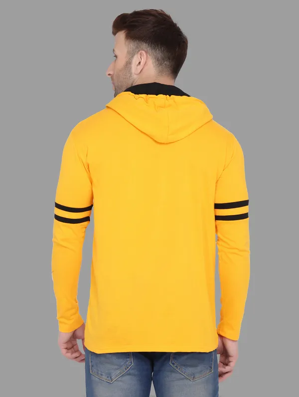 Yellow_Cotton_Blend_Hooded_Neck_Full_Sleeve_T_Shirt_For_Men