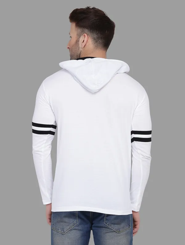 White_Cotton_Blend_Hooded_Neck_Full_Sleeve_T_Shirt_For_Men