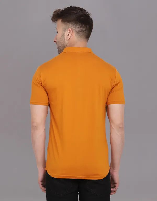 Mustard_Cotton_Blend_Spread_Collar_Half_Sleeve_Shirt_For_Men