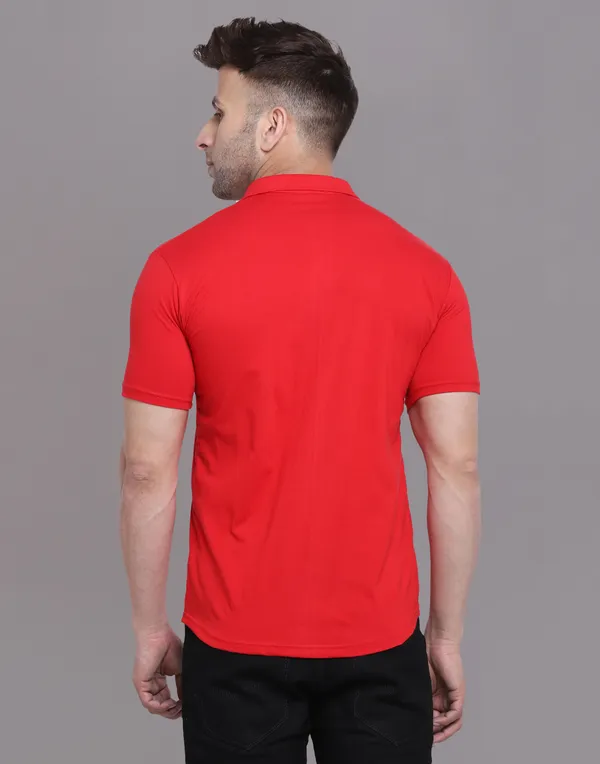 Red_Cotton_Blend_Spread_Collar_Half_Sleeve_Shirt_For_Men