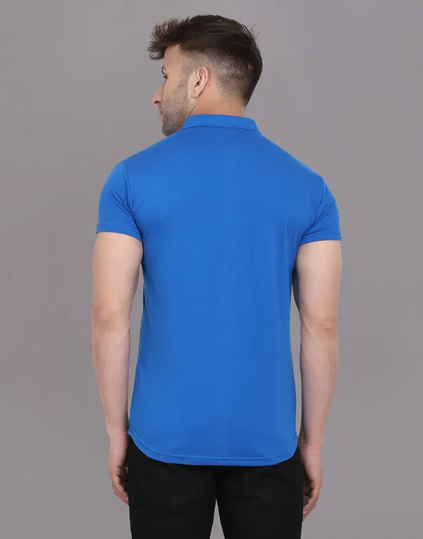 Blue_&_Black_Cotton_Blend_Spread_Collar_Half_Sleeve_Shirt_For_Men