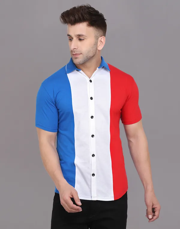 Multicolor_Cotton_Blend_Spread_Collar_Half_Sleeve_Shirt_For_Men
