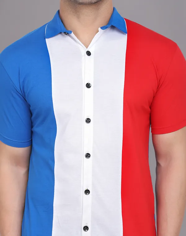 Multicolor_Cotton_Blend_Spread_Collar_Half_Sleeve_Shirt_For_Men