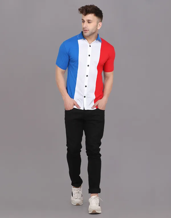 Multicolor_Cotton_Blend_Spread_Collar_Half_Sleeve_Shirt_For_Men