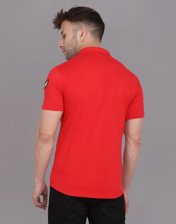 Red_Cotton_Blend_Spread_Collar_Half_Sleeve_Shirt_For_Men