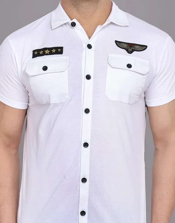 White_Cotton_Blend_Spread_Collar_Half_Sleeve_Shirt_For_Men