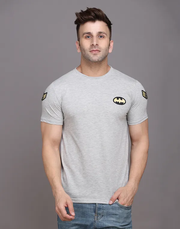 Silver_Cotton_Blend_Round_Neck_Half_Sleeve_T_Shirt_For_Men