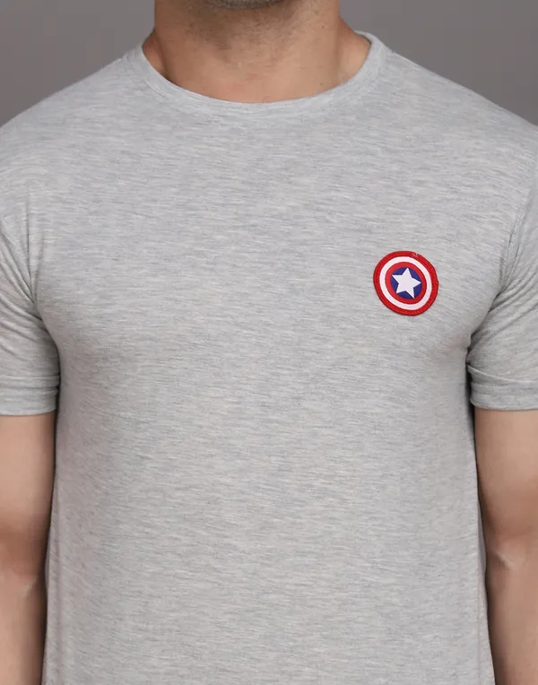 Silver_Cotton_Blend_Round_Neck_Half_Sleeve_T_Shirt_For_Men