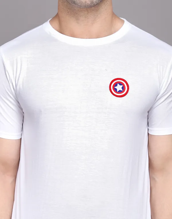 White_Cotton_Blend_Round_Neck_Half_Sleeve_T_Shirt_For_Men