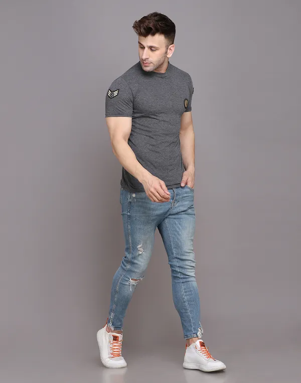 Grey_Cotton_Blend_Round_Neck_Half_Sleeve_T_Shirt_For_Men