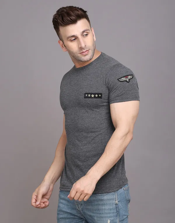 Grey_Cotton_Blend_Round_Neck_Half_Sleeve_T-Shirt_For_Men