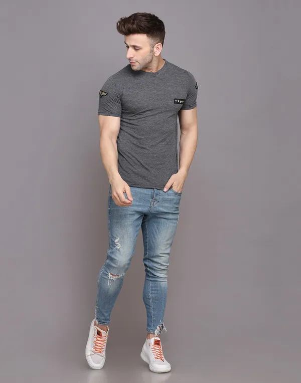 Grey_Cotton_Blend_Round_Neck_Half_Sleeve_T-Shirt_For_Men