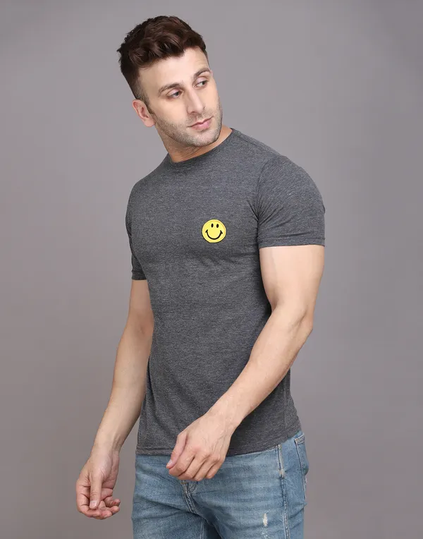 Grey_Cotton_Blend_Round_Neck_Half_Sleeve_T_Shirt_For_Men