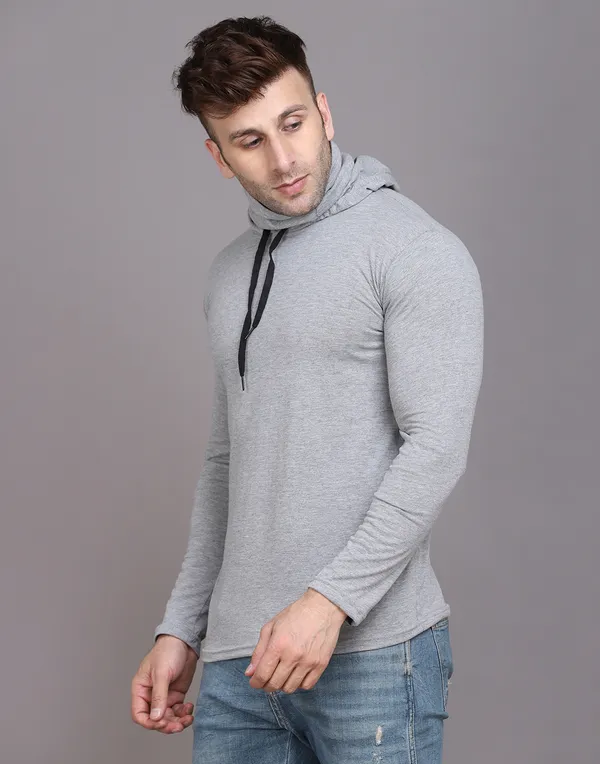 Silver_Cotton_Blend_Hooded_Neck_Full_Sleeve_T_Shirt_For_Men