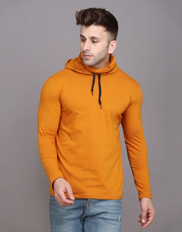 Mustard_Cotton_Blend_Hooded_Neck_Full_Sleeve_T_Shirt_For_Men