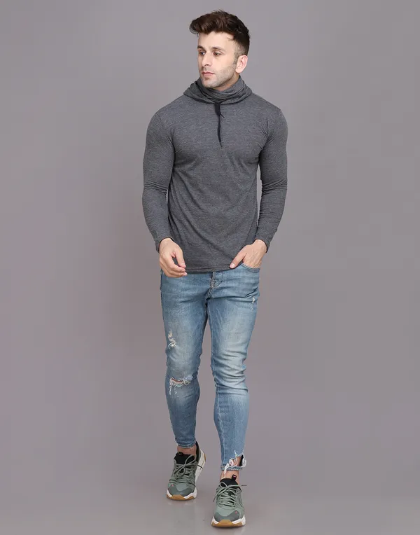Grey_Cotton_Blend_Hooded_Neck_Full_Sleeve_T_Shirt_For_Men