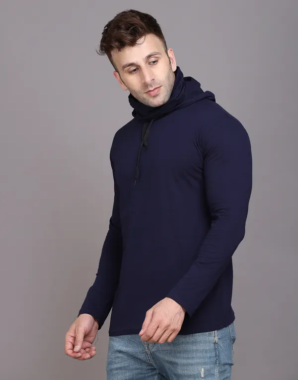 Dark_Blue_Cotton_Blend_Hooded_Neck_Full_Sleeve_T_Shirt_For_Men