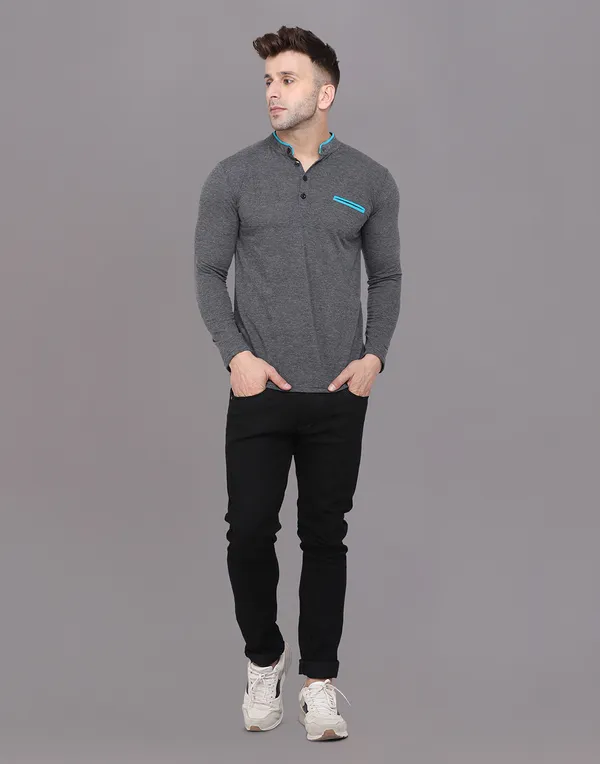 Grey_Cotton_Blend_Mandarin_Collar_Full_Sleeve_T_Shirt_For_Men