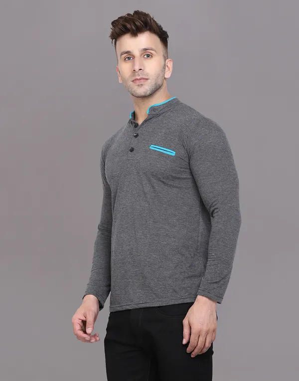 Grey_Cotton_Blend_Mandarin_Collar_Full_Sleeve_T_Shirt_For_Men