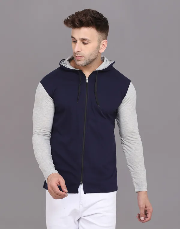 Dark_Blue_Cotton_Blend_Hooded_Neck_Full_Sleeve_T_Shirt_For_Men