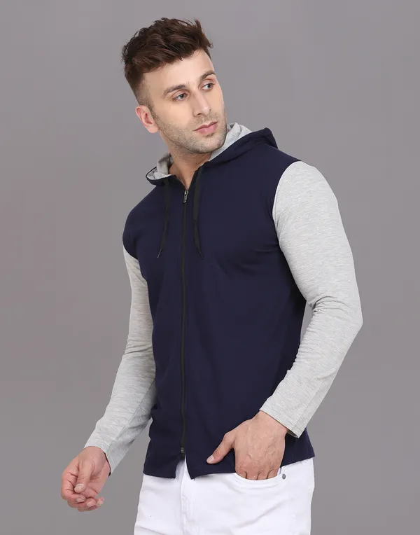 Dark_Blue_Cotton_Blend_Hooded_Neck_Full_Sleeve_T_Shirt_For_Men