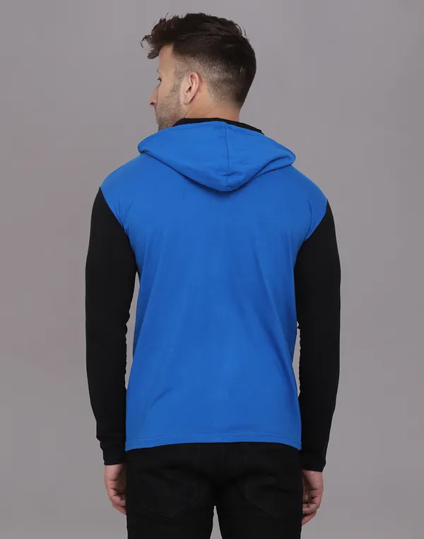 Blue_Cotton_Blend_Hooded_Neck_Full_Sleeve_T_Shirt_For_Men