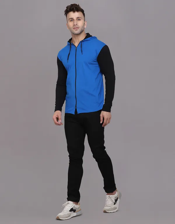 Blue_Cotton_Blend_Hooded_Neck_Full_Sleeve_T_Shirt_For_Men