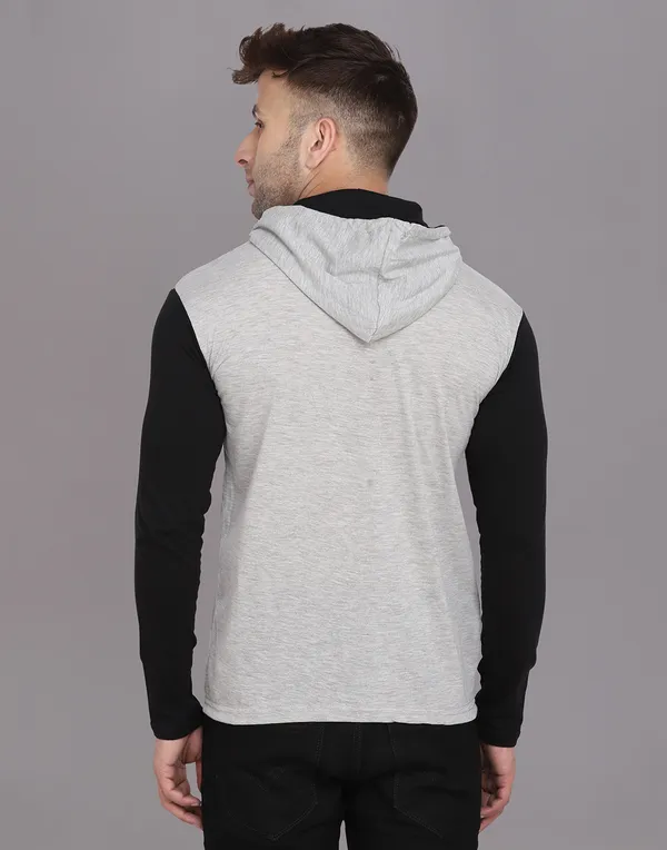 Silver_Cotton_Blend_Hooded_Neck_Full_Sleeve_T_Shirt_For_Men