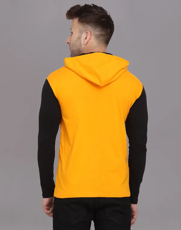 Yellow_Cotton_Blend_Hooded_Neck_Full_Sleeve_T_Shirt_For_Men