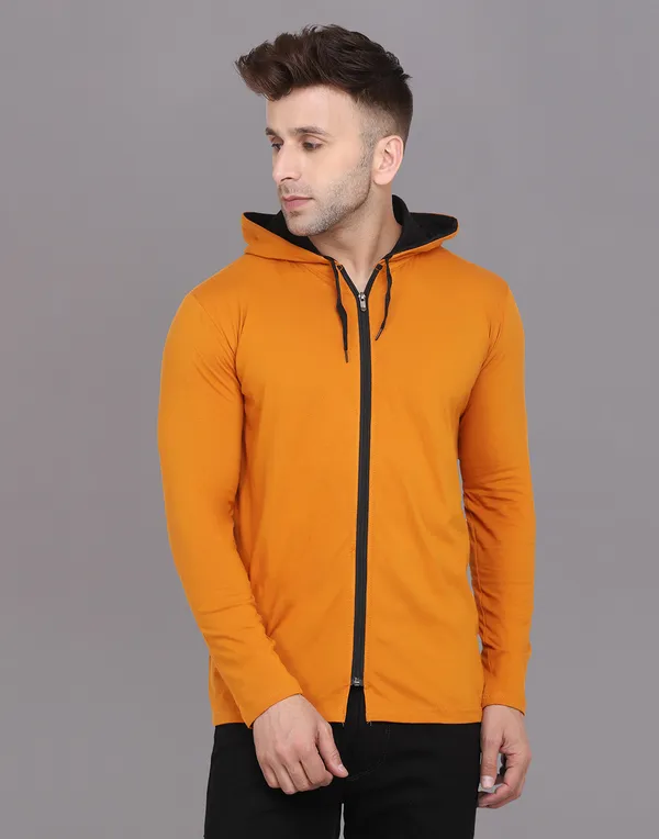 Mustard_Cotton_Blend_Hooded_Neck_Full_Sleeve_T_Shirt_For_Men