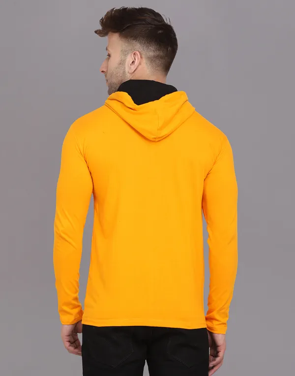 Yellow_Cotton_Blend_Hooded_Neck_Full_Sleeve_T_Shirt_For_Men