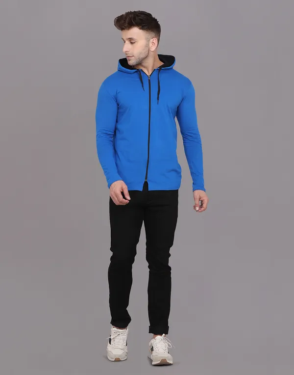 Blue_Cotton_Blend_Hooded_Neck_Full_Sleeve_T_Shirt_For_Men