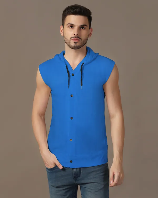 Blue_Cotton_Blend_Hooded_Neck_Sleeveless_T_Shirt_For_Men