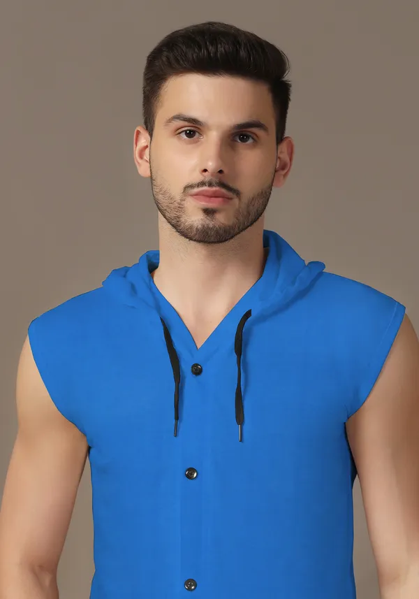 Blue_Cotton_Blend_Hooded_Neck_Sleeveless_T_Shirt_For_Men