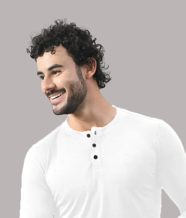 White_Cotton_Blend_Henley_Neck_Full_Sleeve_T_Shirt_For_Men