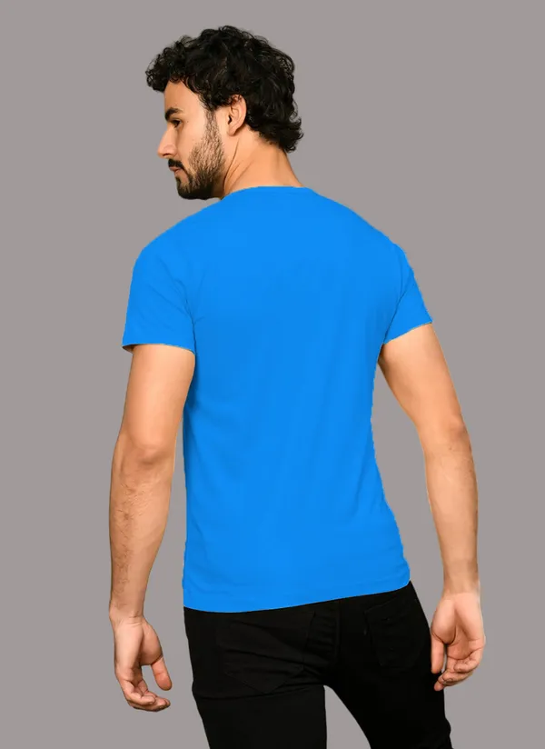 Blue_Cotton_Blend_Henley_Neck_Half_Sleeve_T_Shirt_For_Men