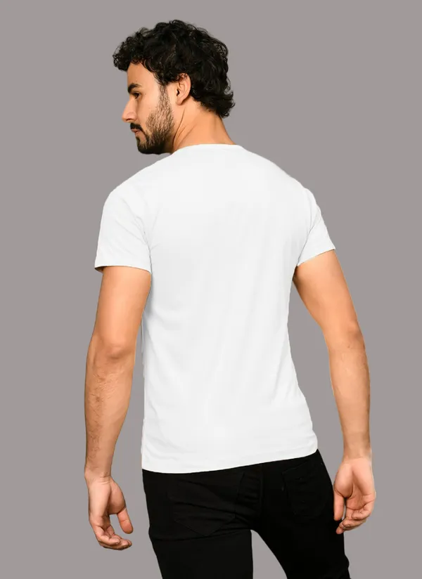 White_Cotton_Blend_Henley_Neck_Half_Sleeve_T_Shirt_For_Men