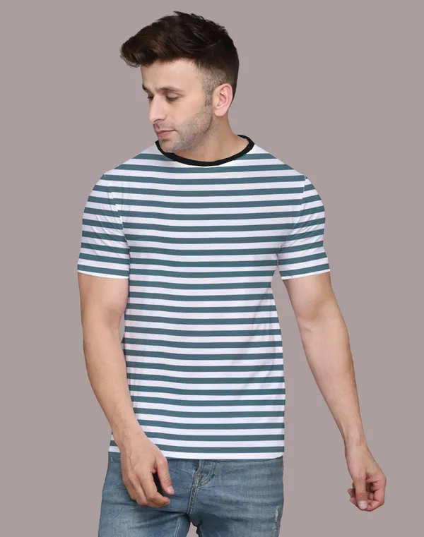 Dark_Blue_Cotton_Blend_Round_Neck_Half_Sleeve_T_Shirt_For_Men